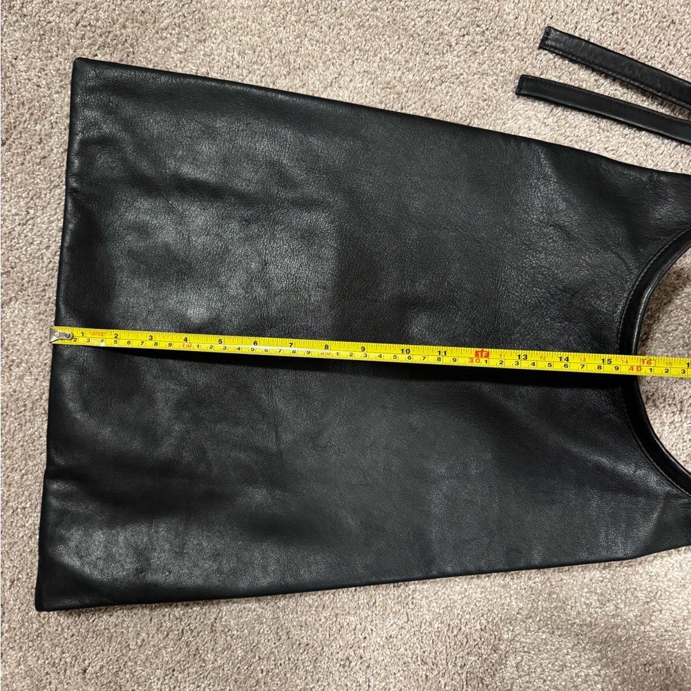 COS black leather modern minimalist hobo large NWT - Picture 11 of 12